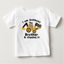 ビッグブラザーに昇格したよ 赤ちゃん用ファインジェージーTシャツ