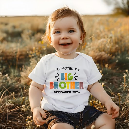 ビッグブラザーに昇格のお知らせ ベビーTシャツ