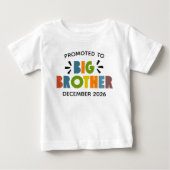 ビッグブラザーに昇格のお知らせ ベビーTシャツ (正面)