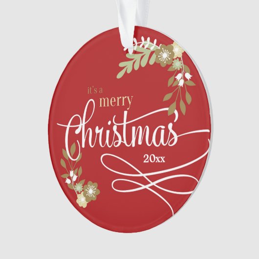 ビッグブラザーの写真/カスタム名前としての初のクリスマス オーナメント (正面)