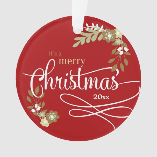 ビッグブラザーの写真/カスタム名前としての初のクリスマス オーナメント (正面)