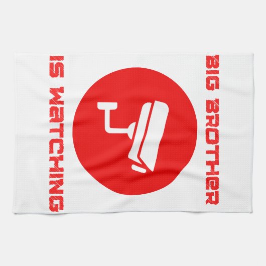 ビッグブラザーは1984年にIngsocを見ている キッチンタオル (横)