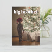 ビッグブラザークリスマス妊娠告知カード 招待状 (スタンド正面)