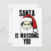 ビッグブラザーサンタクロースがあなたを見ている シーズンポストカード (正面/裏面)