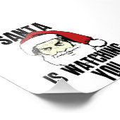 ビッグブラザーサンタクロースがあなたを見ている フォトプリント            (角)