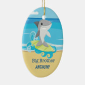 ビッグブラザーシャークサーフィンオーナメント セラミックオーナメント (右)