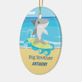ビッグブラザーシャークサーフィンオーナメント セラミックオーナメント (左)