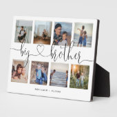 ビッグブラザースクリプト兄弟ギフトフォトコラージュ フォトプラーク (側面)