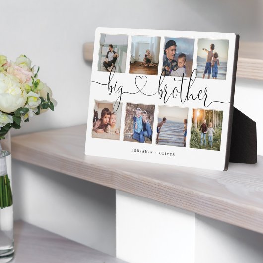 ビッグブラザースクリプト兄弟ギフトフォトコラージュ フォトプラーク
