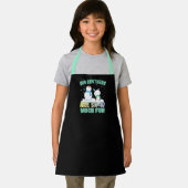 ビッグブラザーズは雪の多くのおもしろい – 休日雪だるま エプロン (インサイチュ)