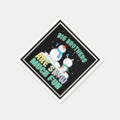 ビッグブラザーズは雪の多くのおもしろい – 休日雪だるま スタンダードカクテルナプキン (角)