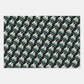 ビッグブラザーズは雪の多くのおもしろい – 休日雪だるま ラッピングペーパーシート (正面3)