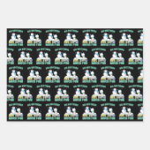 ビッグブラザーズは雪の多くのおもしろい – 休日雪だるま ラッピングペーパーシート (正面)