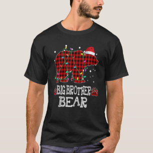 ビッグブラザーベアレッドバッファロープレイドビッグブラザービア Tシャツ