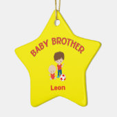 ビッグブラザーベビーブラザーベビーのネームスター セラミックオーナメント (左)