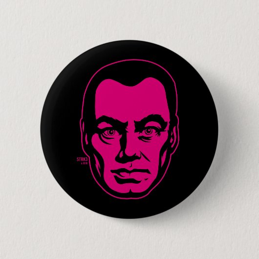 ビッグブラザーポートレートボタン 缶バッジ (正面)