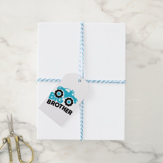 ビッグブラザーモンスタートラック ギフトタグ (より糸付き)