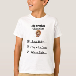 ビッグブラザーライオンチェックリストTシャツ Tシャツ
