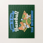 ビッグブラザーリトルブラザー – 野球選手 ジグソーパズル (縦)