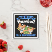 ビッグブラザーリトルブラザー – 野球選手 スタンダードカクテルナプキン (インサイチュ)