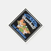 ビッグブラザーリトルブラザー – 野球選手 スタンダードカクテルナプキン (角)