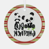 ビッグブラザー付き小さくて可愛いパンドラ引用文 ガラスオーナメント (裏面)