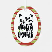 ビッグブラザー付き小さくて可愛いパンドラ引用文 メタルオーナメント (正面左)