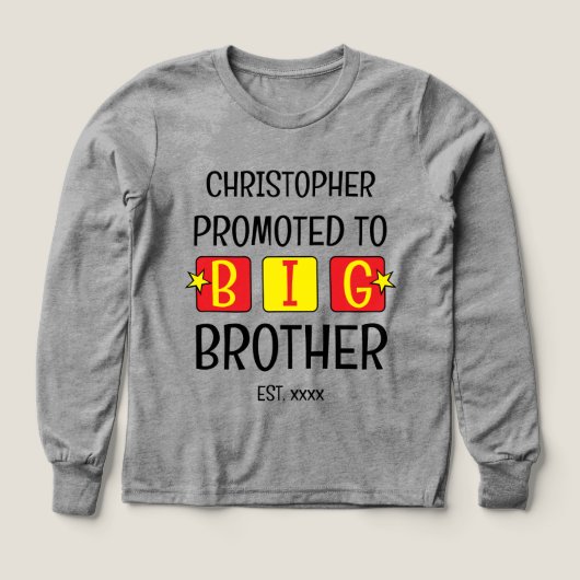 ビッグブラザー名est年red yellowに昇格 (デザイン正面)