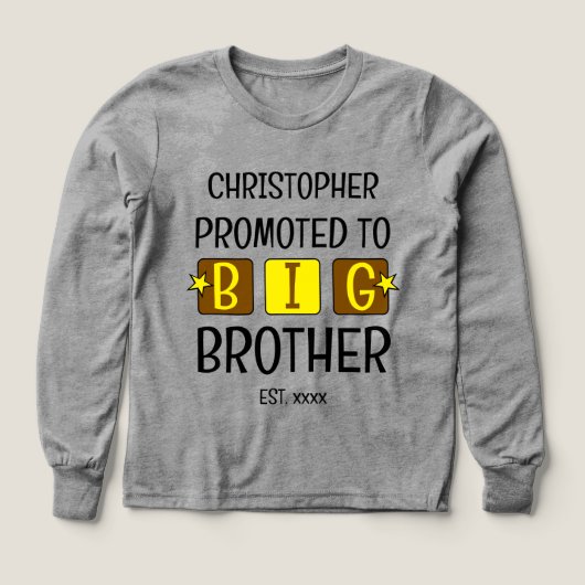 ビッグブラザー名est year brown yellowに昇格 (デザイン正面)