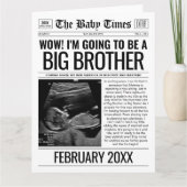 ビッグブラザー妊娠発表新聞カード カード (正面)