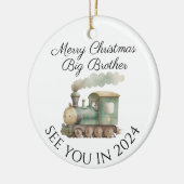 ビッグブラザー新生児妊娠発表デザイン セラミックオーナメント (左)