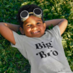ビッグブラザー発表Tシャツ ベビーTシャツ<br><div class="desc">若い子を産もうとしている男の子に可愛い兄弟姉妹!可愛い文字は「ビッグ・ブラウ」と言う。</div>