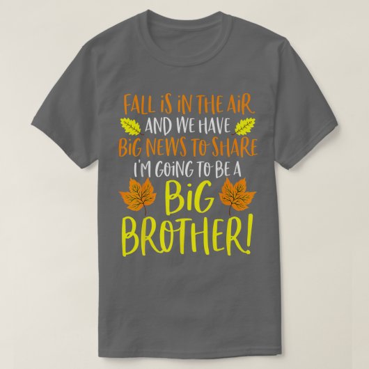 ビッグブラザー秋妊娠発表オータムバブ Tシャツ (デザイン正面)
