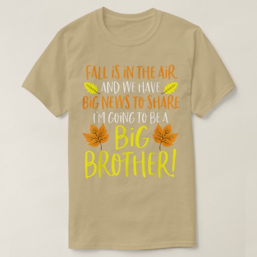 ビッグブラザー秋妊娠発表ベビー Tシャツ (デザイン正面)