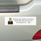 ビッグブラザー1984バンパーステッカー – パワー バンパーステッカー (車上)