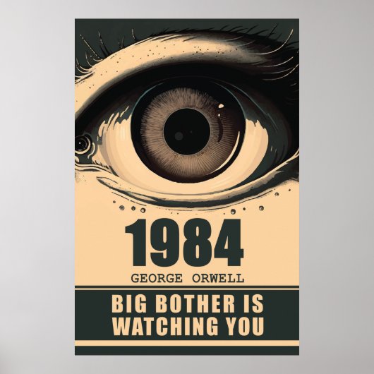 ビッグブラザー1984年ブックリファレンスGeorge Orwell ポスター (正面)