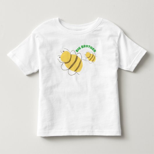 ビッグブラザーTシャツ - Beeテーマ トドラーTシャツ (正面)