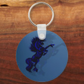 ビッグブラックスタリオンキーチェーン キーホルダー (正面)