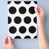 ビッグブラック水玉模様フライヤー チラシ (手)