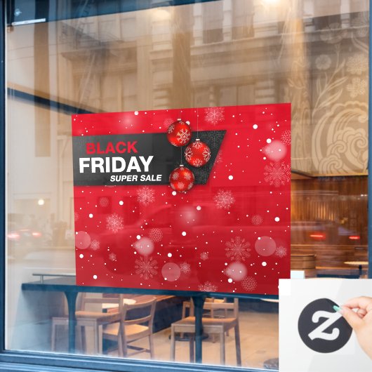 ビッグブラック金曜売却すごいウィンドウの固定 ウィンドウサイン (カフェ窓)