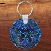 ビッグブルーの電気銀河幾何学 キーホルダー (正面)