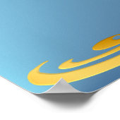 ビッグブルーケルト十字ポスター ポスター (角)