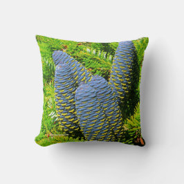 ビッグブルーコリアモミの木のコーン クッション