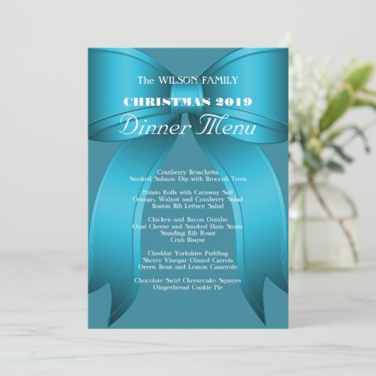 ビッグブルーボウファミリークリスマスディナーメニュー メニュー (スタンド正面)
