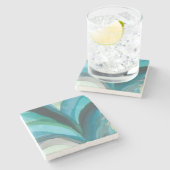 ビッグブルーリーフI ストーンコースター (横)