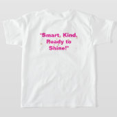 ビッグブレインズ、明るいハート – 第1および第2グレードのバックト Tシャツ (レイダウン裏面)