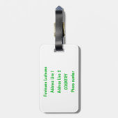 ビッグブロカスタムラゲッジタグ ラゲッジタグ (裏面縦)