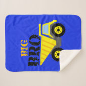 ビッグブロ建築イエローダンプトラック シェルパブランケット (正面(横))