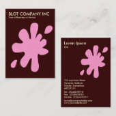 ビッグブロ – ダークブラウンのクリーム付きピンク330000 名刺 (正面/裏面)