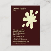 ビッグブロ – ダークブラウンのクリーム330000 名刺 (裏面)